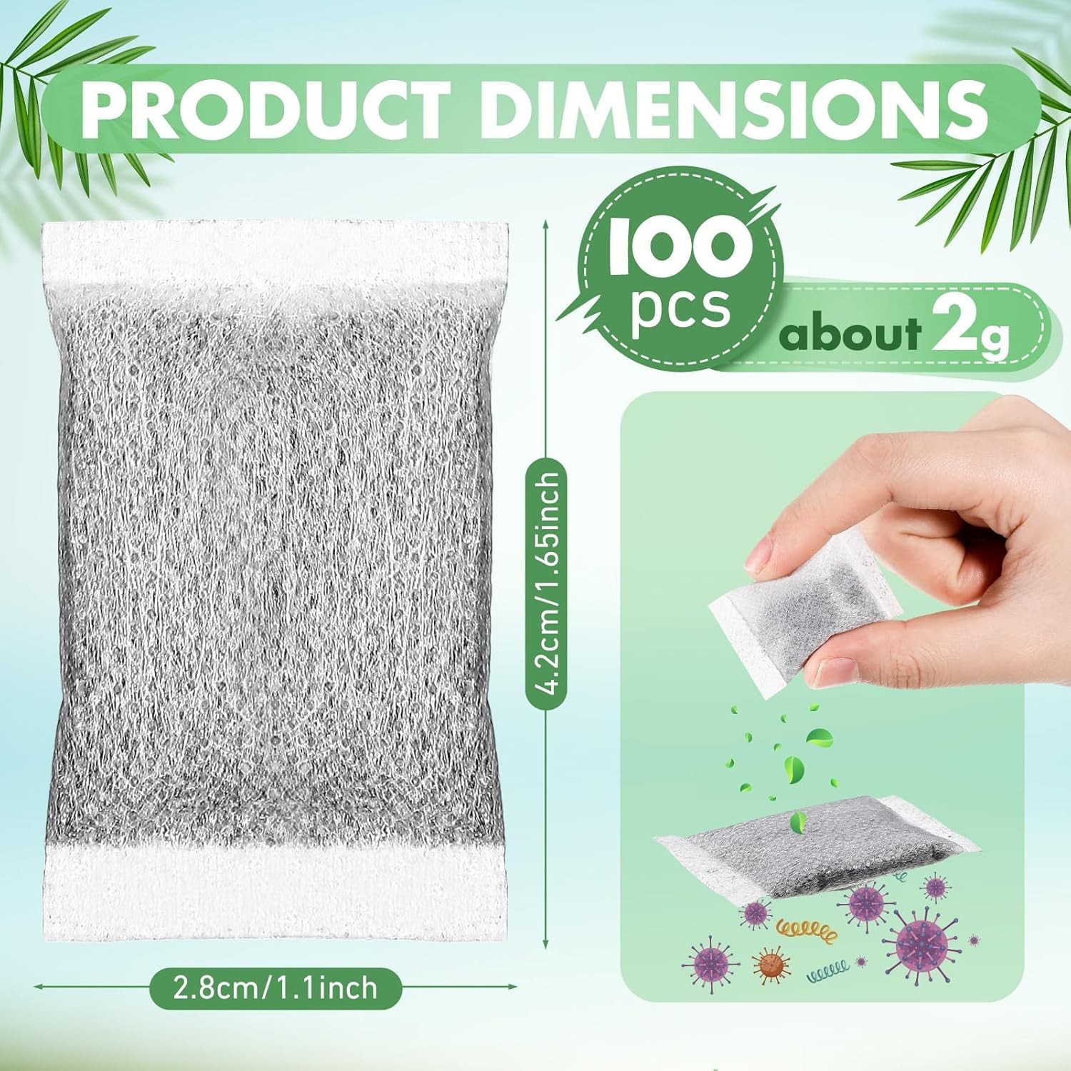 Lounsweer 100 Pcs Activated Charcoal Water Filter Coconut Shell Distiller... 