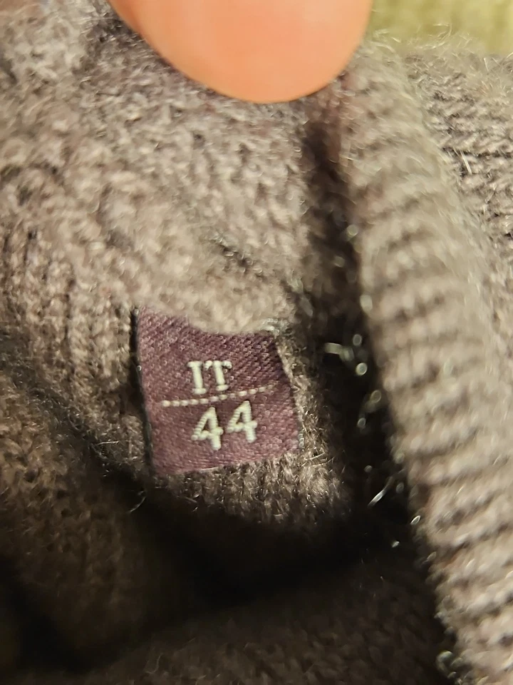 Ballantyne 100% Cashmere Sweater Italy Lavendar Asymmetrical Button-Up - Image 3 of 4