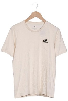 adidas T-Shirt Herren Oberteil Shirt Sportshirt Gr. S Baumwolle Crem... #nrbfe3v