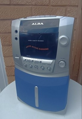 Alba KA850 Sprachaktiv Karaoke Anlage Kassettenspieler Tonbandgerät Retro