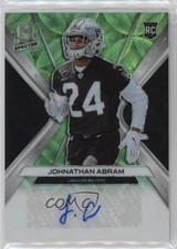 2019 Panini Spectra Rookie Neon Green Prizm 15/50 Johnathan Abram Auto ia4