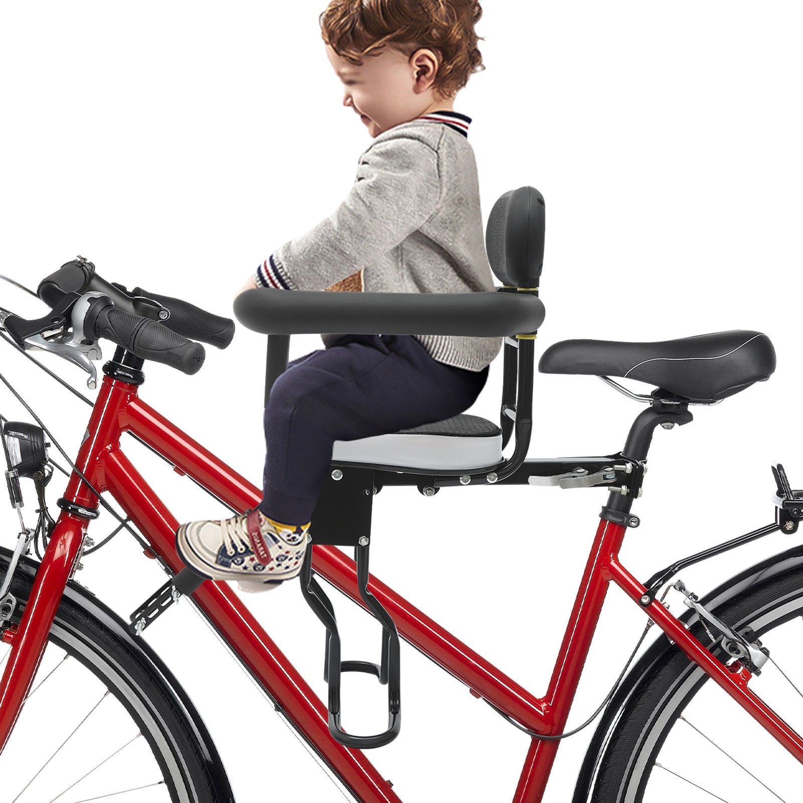 Child Bike Seat Bicycle Rear Mounted Children Seat Carrier for Kids & Toddlers