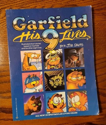 Garfield: His 9 Lives by Jim Davis 1984, Paperback Illustrated Stories