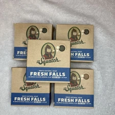 5-Dr Squatch Men’s Natural Soap-FRESH FALLS-5oz Bar-New!