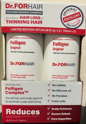 #ad Dr. FORHAIR Folligen Original Shampoo 25.36 Fluid Ounce Pack of 2 $47.40