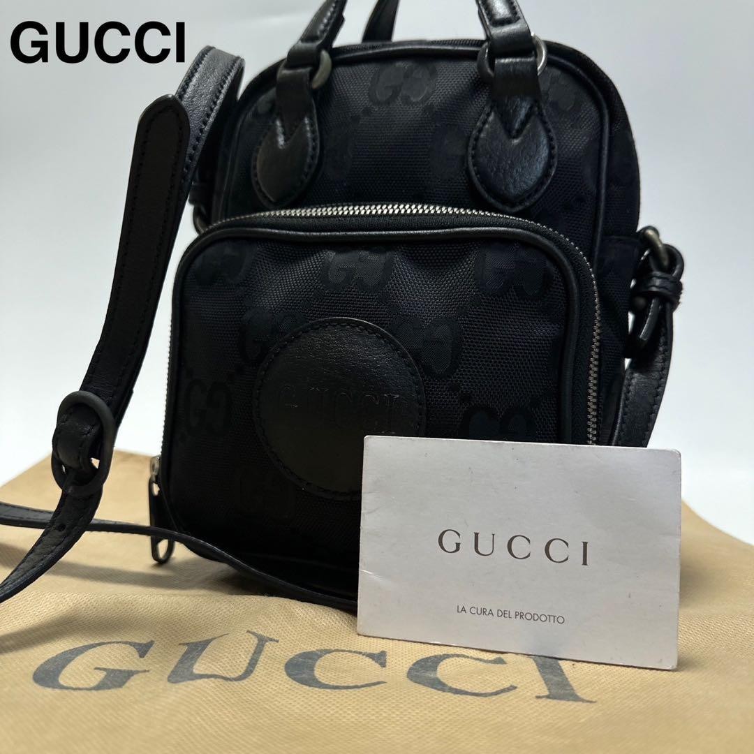 Gucci Off-The-Grid F50 GG Pattern Black 2-Way Shoulder Bag Brand New