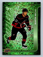 #DZ-29 2024-25 Upper Deck Dazzlers GREEN  Martin Necas Carolina Hurricanes