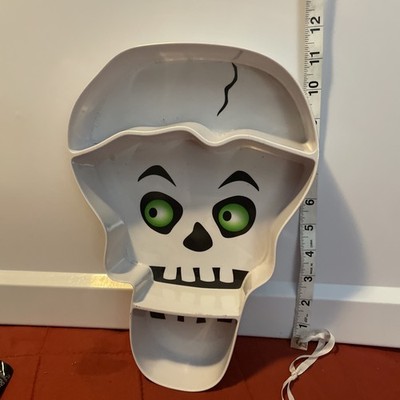 Melamine Three Section Candy Dish Skull