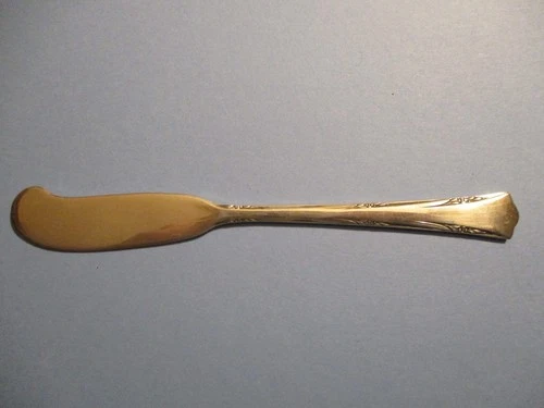 Gorham Greenbrier sterling flat handle butter/spreader, no mono, 29 grams