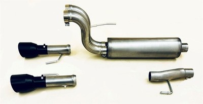 Gibson 69226B Black Elite Cat-Back Dual Split Exhaust System Kit For Ford F150