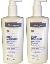 Neutrogena Deep Moisture Hypoallergenic Body Lotion, Norwegian Formula 400ml 2PK