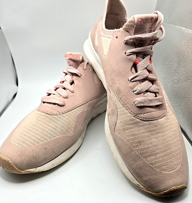 EUC Reebok Classic Nylon Suede SP  Pink/Chalk  Athletic  Sneakers  CN7746 W-8.5