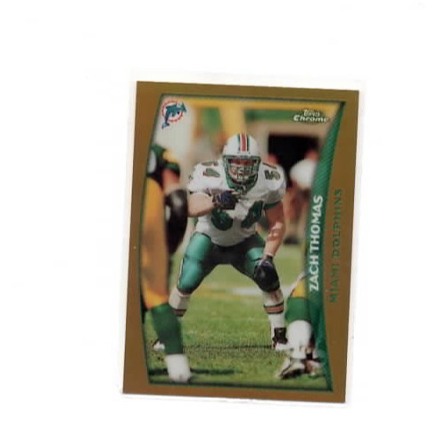 1998 Topps Chrome #76 Zach Thomas REFRACTOR (DOLPHINS) HOF
