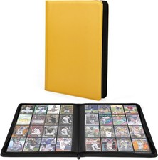 Premium 1000 Pockets Trading Card Binder, 16Pocket Ringless Side-Loading Album