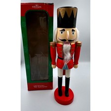 Kurt S. Adler 15" Wooden Nutcracker Soldier Red Gold Crown Christmas in Box