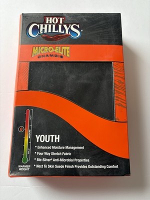 Hot Chillys Micro-Elite Chamois Youth Large Base Layer Bottoms Long Johns HC9559