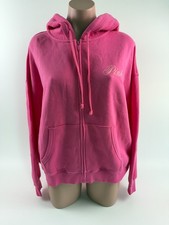 Victoria's Secret PINK Long Sleeve Full Zip Hoodie Sweatshirt Pink M NWT