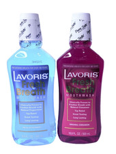 Lavoris Fresh Breath Mouthwash 2-Pack   Peppermint  Cinnamon   16.9 fl oz Each