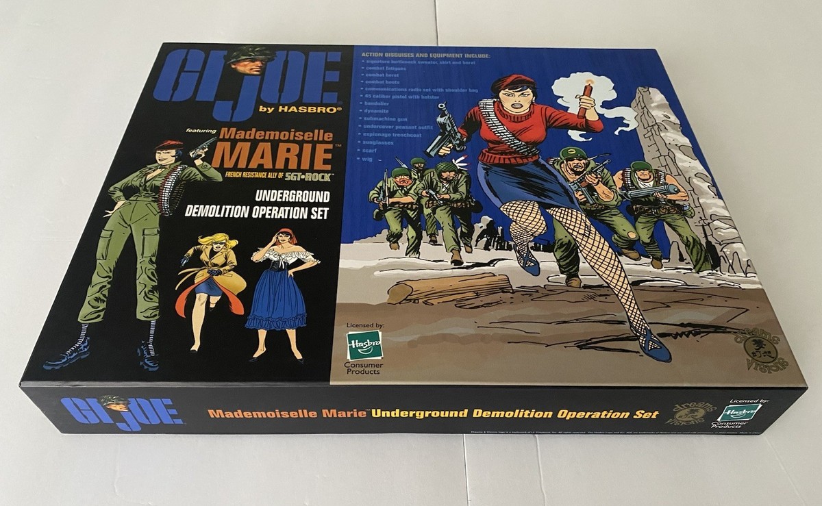 G.I Joe Mademoiselle Marie Sgt Rock Underground Demolition Set