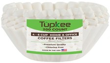 80Cup White Basket Style Coffee Filters, 200 ...