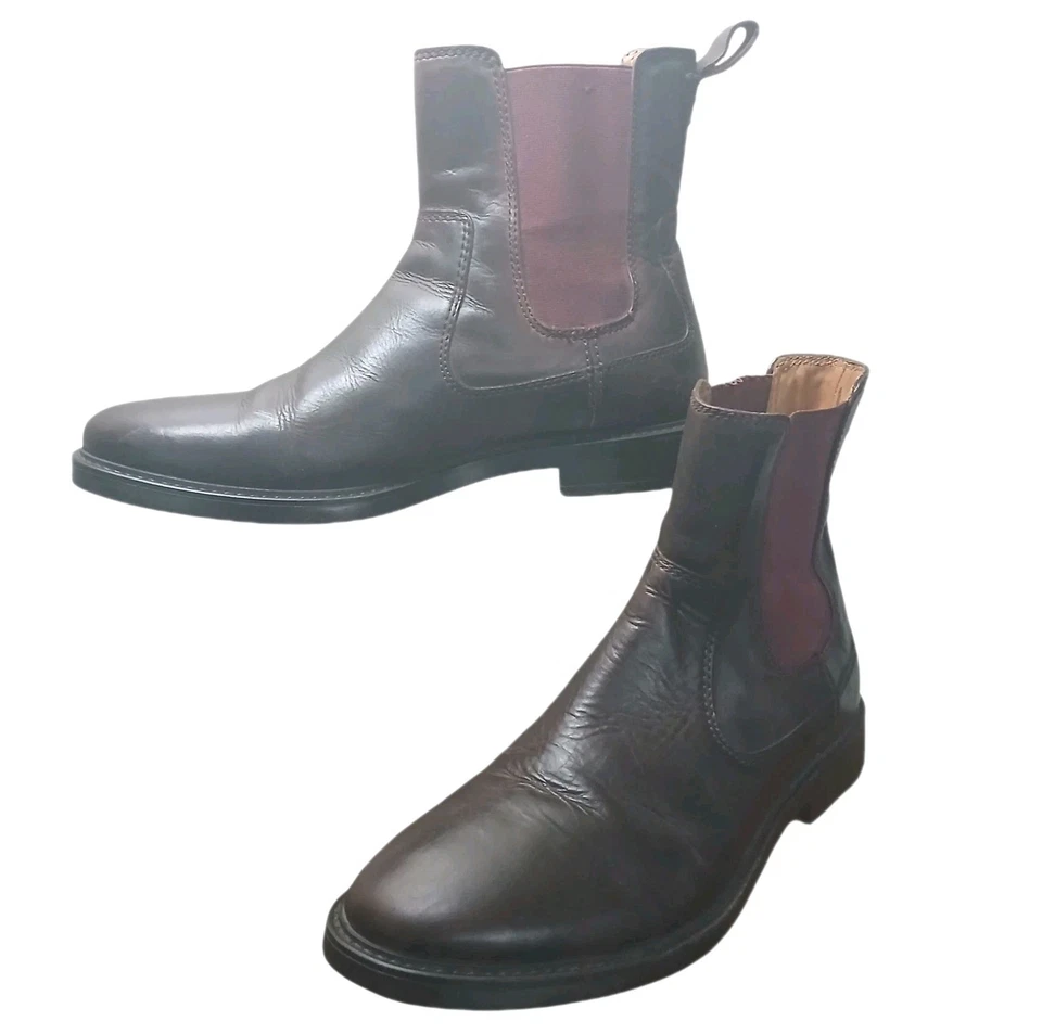 Florsheim Chalet Bota Cuero Chelsea Bota Para Hombre Talla US 8/EU 41 Rojo Marrón Foto 2 de 4