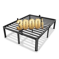 Queen Metal Bed Frame 14 Inch Heavy Duty Platform No Box Spring Storage
