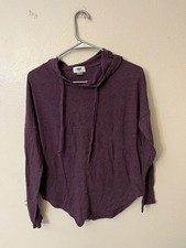 Old Navy Hoodie Women's Small Purple Pullover Sweatshirt Thumbholes Pockets