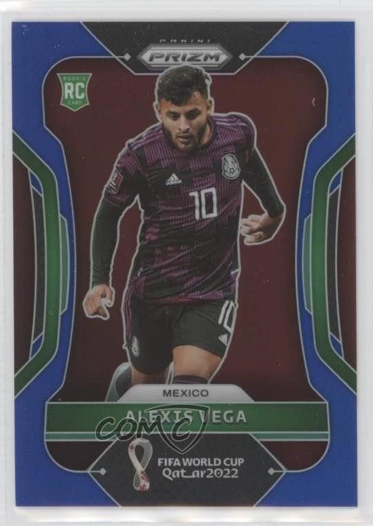 2022 Panini Prizm World Cup Qatar Blue Prizm 5/299 Alexis Vega #142 05zk