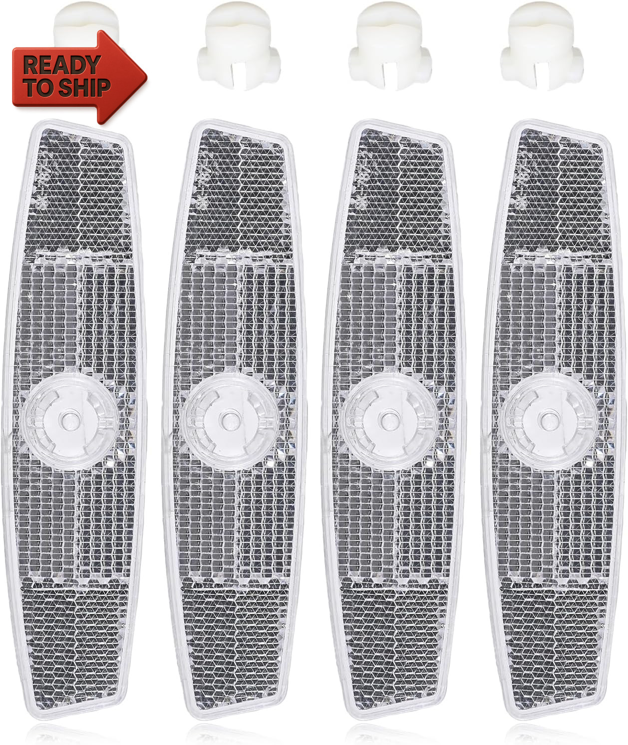 4Pcs Bicycle Wheel Reflectors, Bike Spoke Reflectors, Bicycle Night Safety Warn