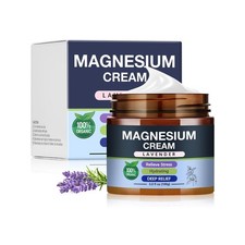Magnesium Lotion, Magnesium Cream for Sweet Sleep/Leg Cramps/Feet/Arms/Chest Mus