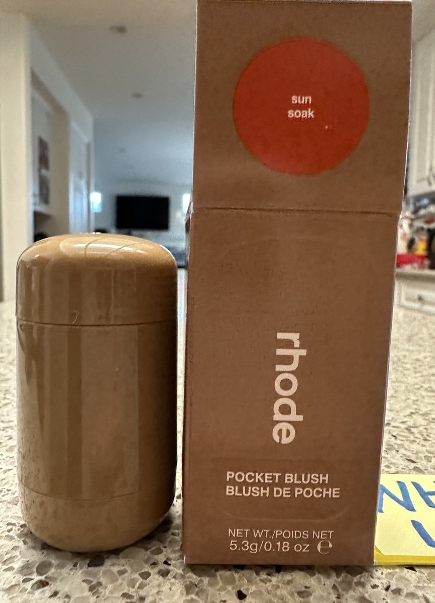Rhode Pocket Blush in SUN SOAK ( Spiced Orange) .18oz /5.3g FULL