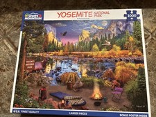 Yosemite National Park  White Mountain Puzzles  1000 piece Complete Poster