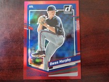 2023 Donruss Owen Murphy #'ed 480/2023 RED FOIL Rookie Card-BRAVES. rookie card picture