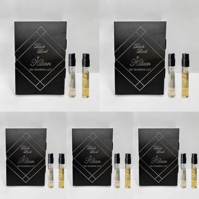 5X Kilian Dark Lord & Black Phantom EDP Sample Vials Set 2Pc ( .05oz / 1.5ml ea)