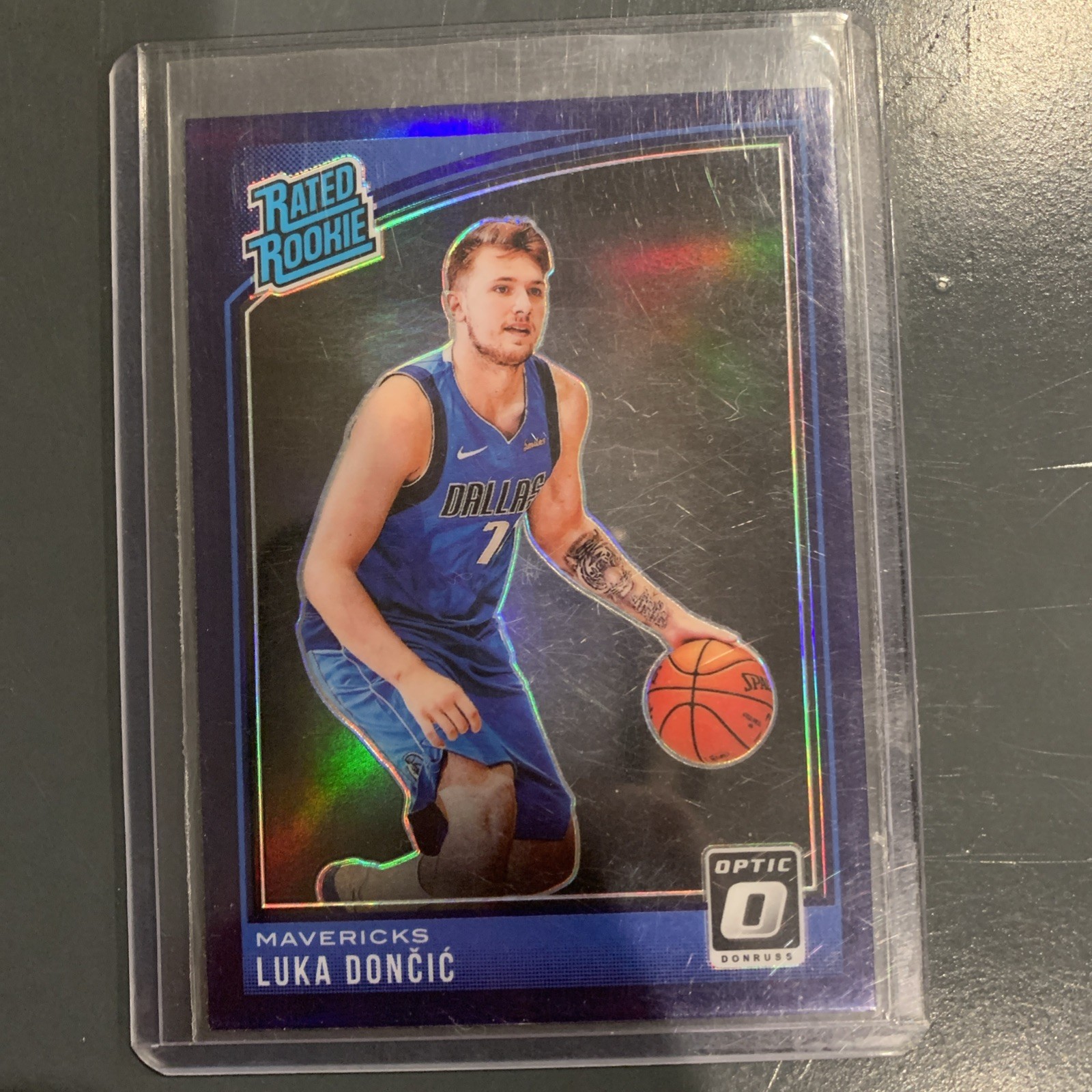 2018-19 Donruss Optic #177 LUKA DONCIC Rated Rookie RC Purple Prizm