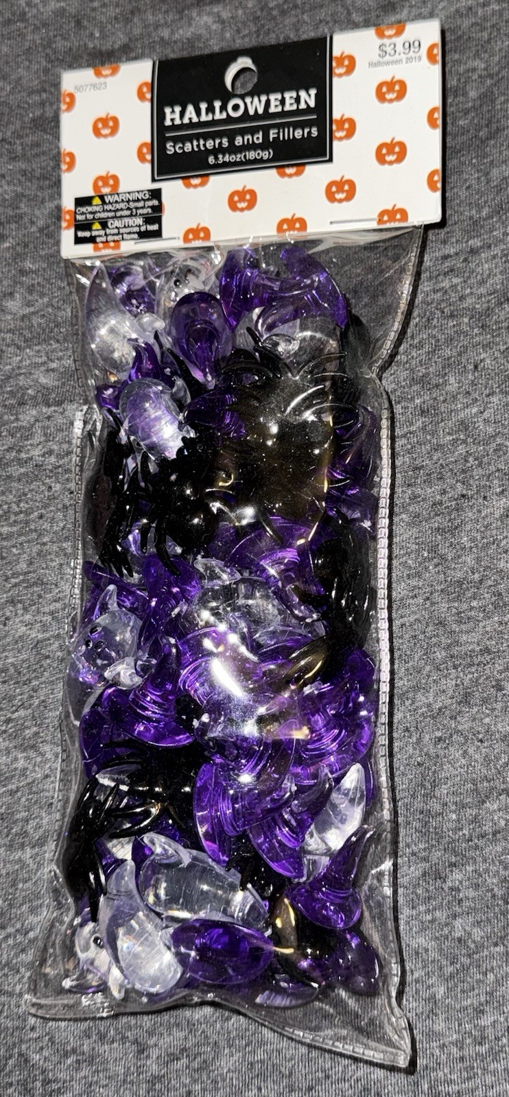 Halloween Vase Fillers Table Scatters Witch hats Ghosts & Spiders New TN1