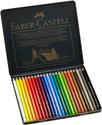 Faber-Castell Art & Graphic Polychromos Farbstift, bunt, 24er Dose