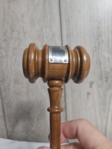 GAVEL, wooden "President, Rosary Society, Holy Ghost Church, 1956-1957", VTG - Bild 8 von 18