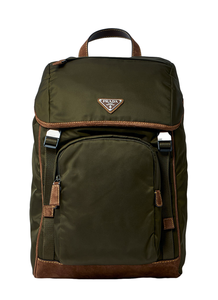 PRADA Green Re-Nylon Backpack New And Authentic | eBay