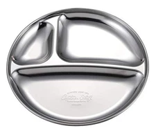 Captain Stag UW-2024 Stainless Steel Tableware Plate  Plate  Tableware  Camping