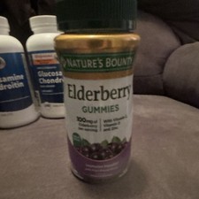 Nature's Bounty Elderberry Gummies 100mg with Vitamin C D Zinc Immune Support
