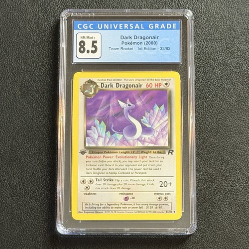 Dark Dragonair (1st Edition) graded CGC 8.5 for sale on eBay