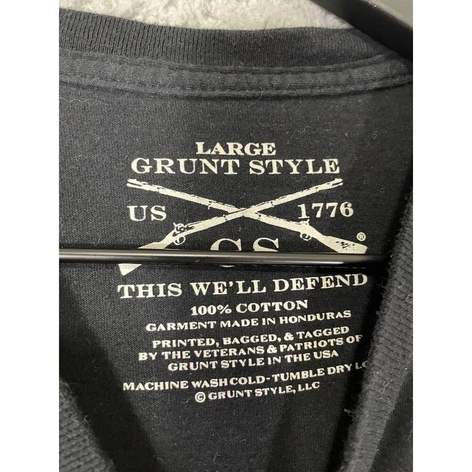 Майка Grunt Style большая черная спартанский американский флаг патриотическая США Muscle L - Изображение 4 из 4