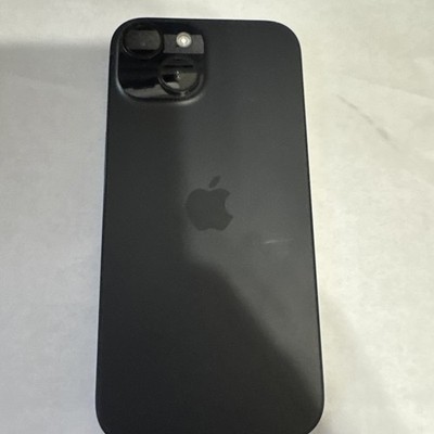 Unlocked Apple iPhone 15 128GB Black MTLV3LL/A Battery Health 100%