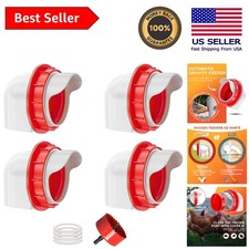 Efficient DIY Chicken Feeder - No Waste Gravity Feed with Easy Installation Kit