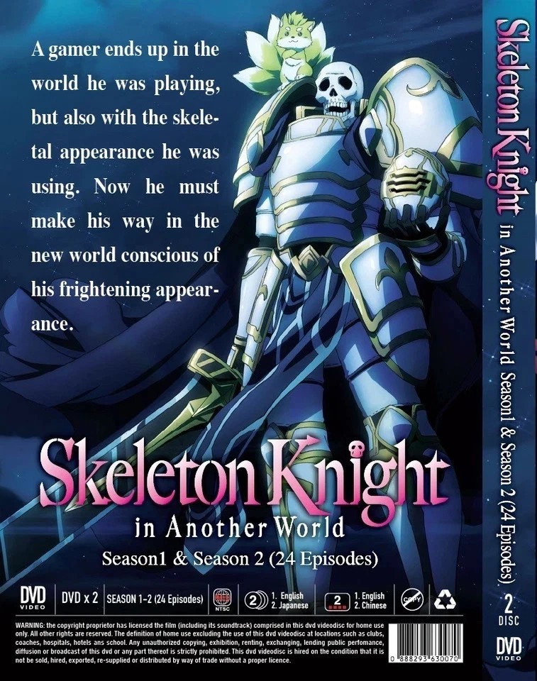 Skeleton Knight in Another World Season 1+2 DVD [English Audio] [Anime ...