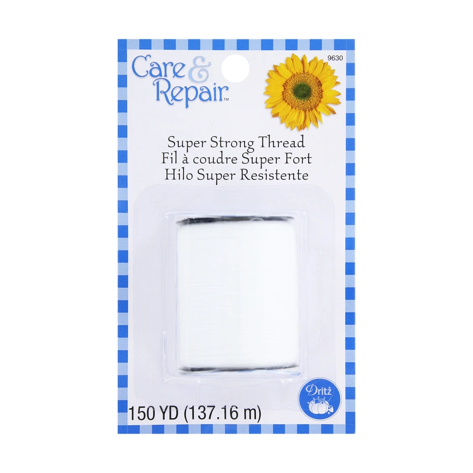 Dritz Care & Repair Rosca Super Fuerte 150 Yardas, Blanco y Negro, Paquete de 2 Foto 3 de 3