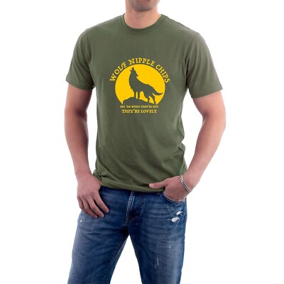 Wolf Brustwarze Chips Monty Python Life of Brian Tribute Parodie römisches Essen T-Shirt.