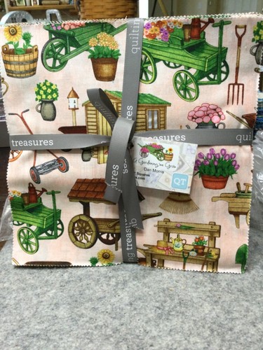 EIN GARTENBAU WE GROW VON DAN MORRIS 10 ZOLL QUADRATE 42 TEILE QUILTEN SCHÄTZE - Bild 1 von 17