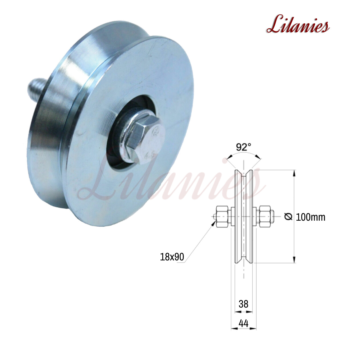 V Groove Wheels Rollers and Bolt Down Tracks Rail Sliding Gate